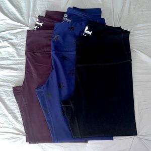 (3) Three pair 90 Degree by Reflex Leggings